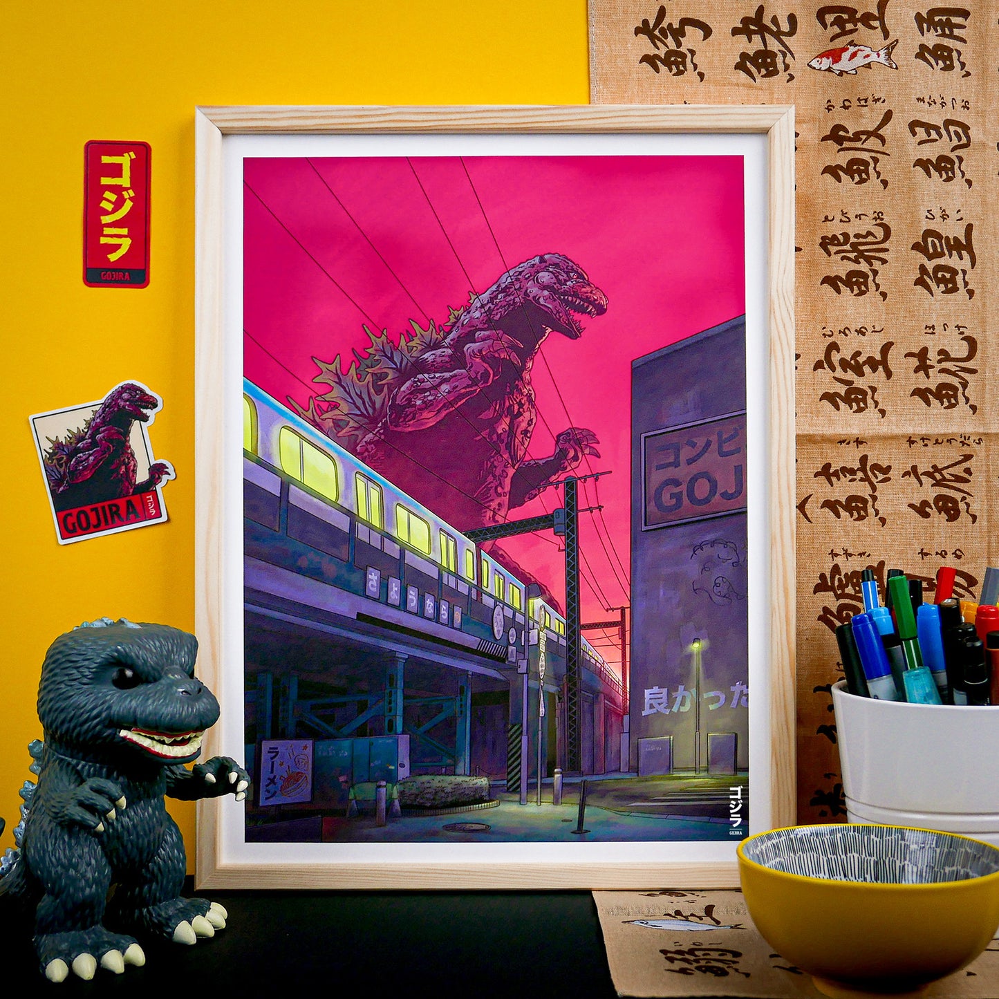 "Gojira" print & stickers